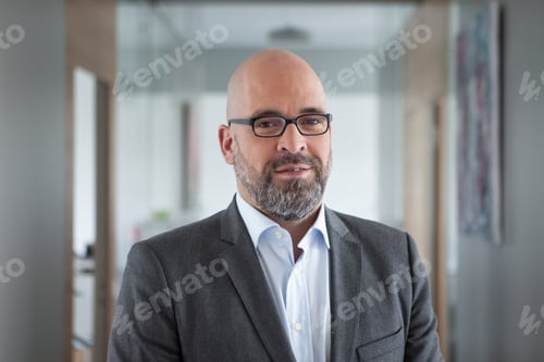 Preview: Portrait of confident businessman