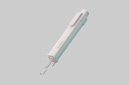 Preview: White pen with transparent tip