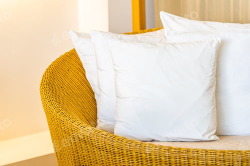 Preview: Pillow on sofa decoration interior of living room area