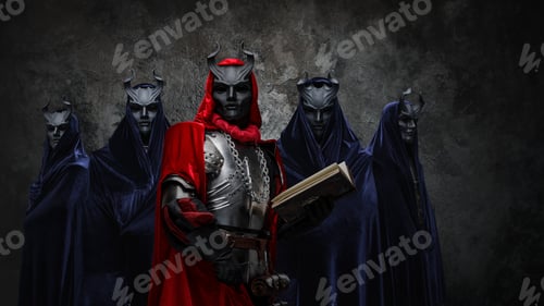 Preview: Five brothers of dark cult dressed in dark robes