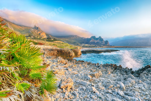 Preview: Fabulous evening seascape of Isolidda Beach near San Vito cape.