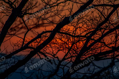 Preview: Sunset in the Appalachian mountains