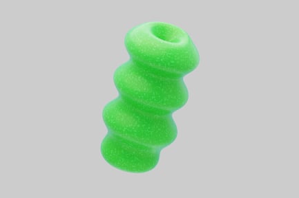Preview: Twisted green tactile form