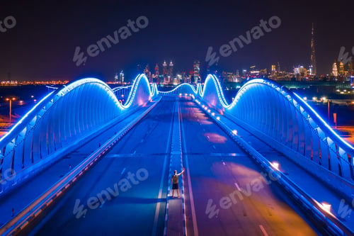 Preview: Dubai Downtown skyline, United Arab Emirates or UAE. Urban city.