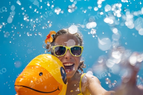 Preview: Happy child having fun on summer vacation