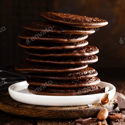 Preview: Stack of chocolate pancakes