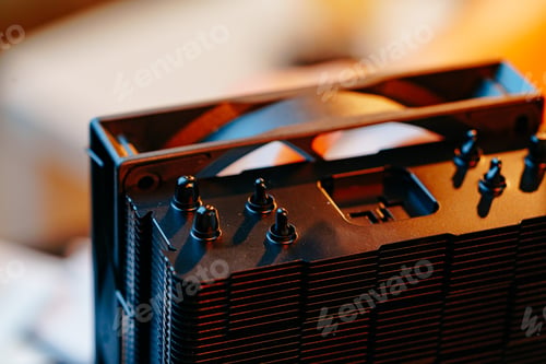 Preview: Computer parts close up photo abstract background