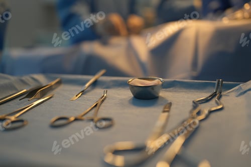 Preview: Surgical Tools Prepared for a Medical Procedure
