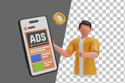 Preview: Digital Ads 3D Illustration