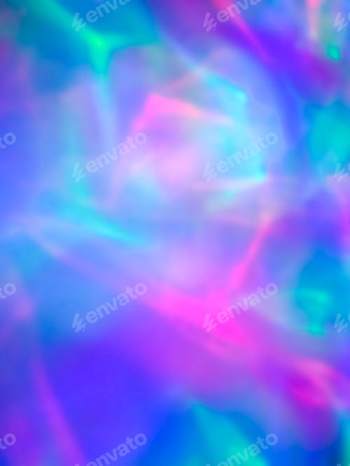 Preview: Abstract holographic ripple and bright colorful hologram background