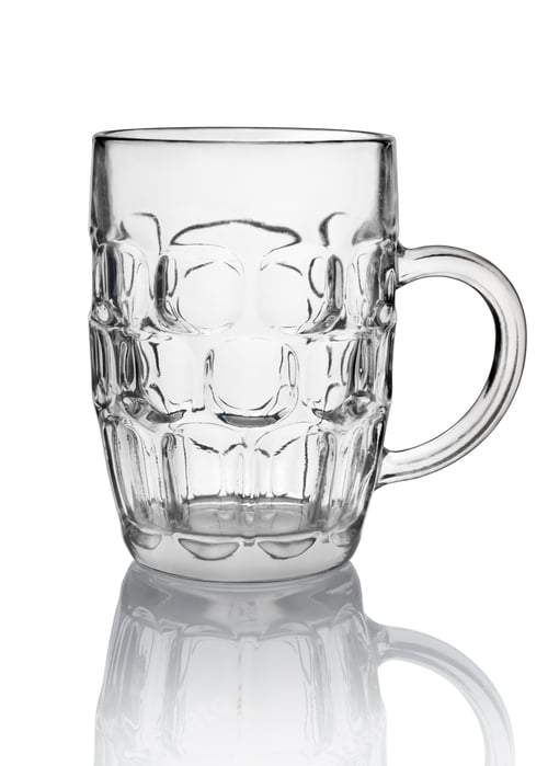 Preview: Big beer glass isolated