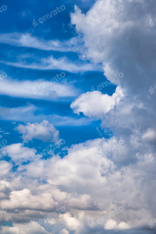 Preview: Beautiful blue sky and clouds natural background