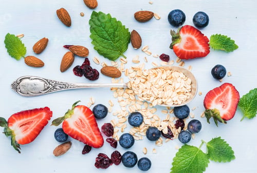 Preview: Healthy breakfast ingredients
