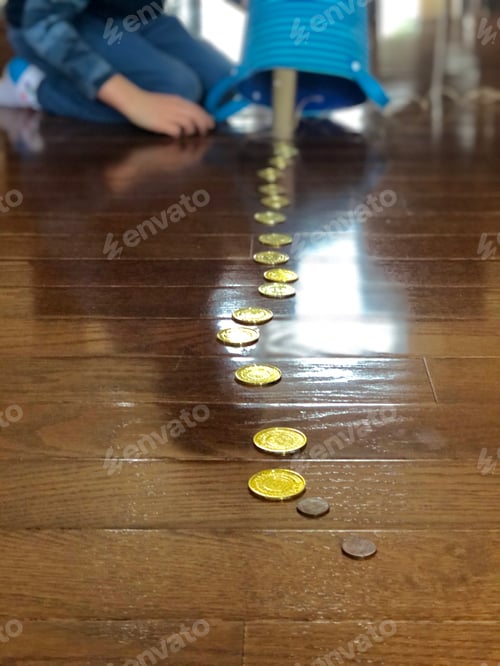 Preview: Boy setting up leprechaun trap for saint patricks day