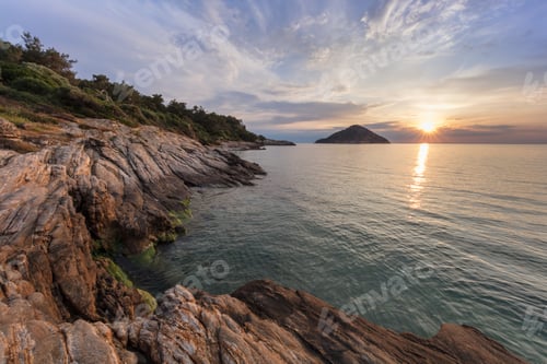 Preview: Paradise beach at sunrise. Greece