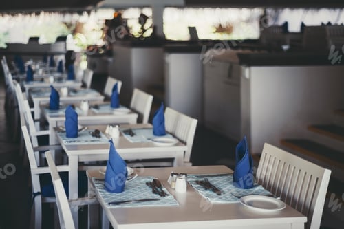 Preview: An empty resort restaurant interior