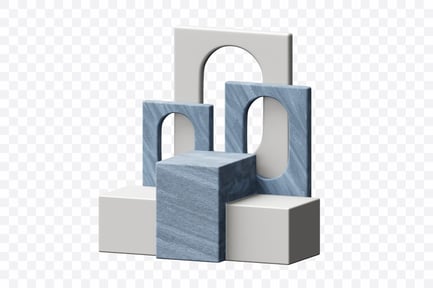 Preview: Abstract 3D Podium Composition