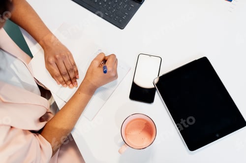 Preview: woman working on a desk