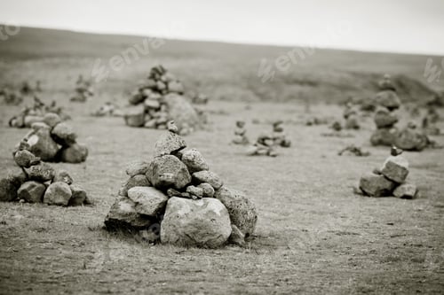 Preview: Pyramids from stones, Iceland