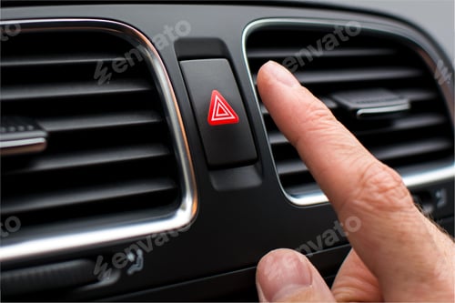 Preview: presses the emergency stop button in the car