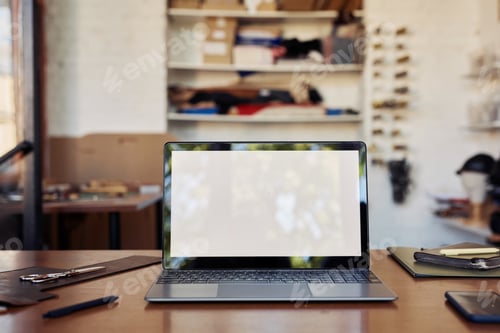 Preview: Laptop Mockup in Workshop