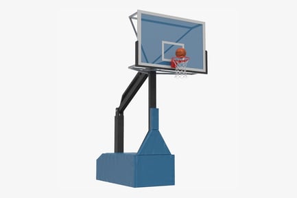 Preview: Outdoor Basketball Hoop with Ball