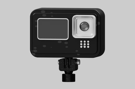 Preview: Action camera with mount accessory