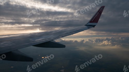 Preview: Plane over golden hour