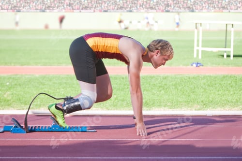 Preview: Sprinter in start position