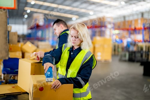 Preview: warehouse workers packing boxes for shipment