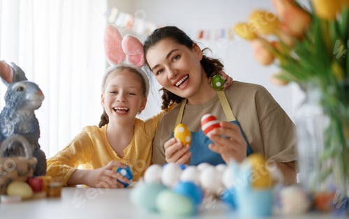 Preview: family preparing for Easter
