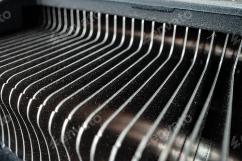 Preview: Lattice of computer cooling system macro photo