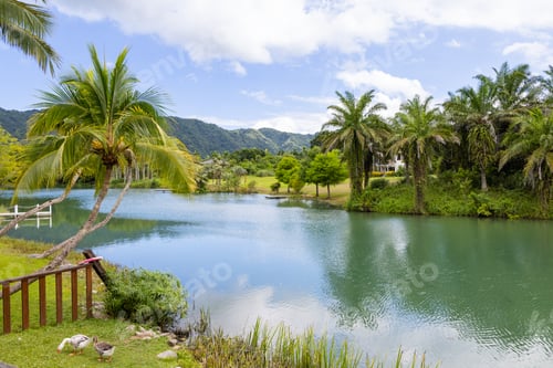 Preview: Beautiful lake and the sky in Hualien County of Taiwan
