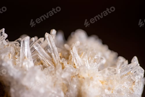 Preview: Closeup of clear and transparent crystals background, perfect for wallpapers