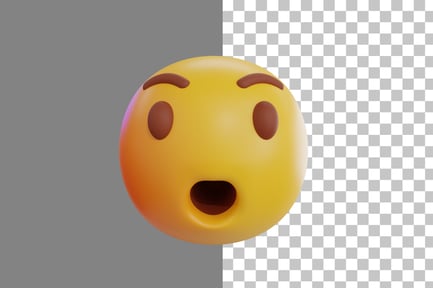 Preview: Shocked Emoji 3D Icon