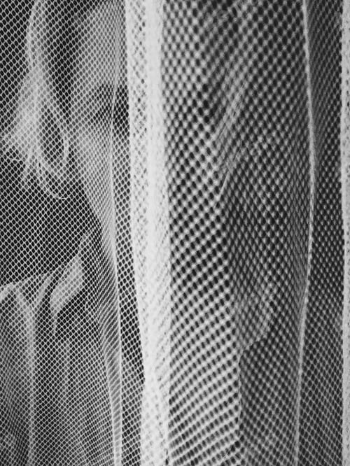 Abstract Netting Pattern in Black and White