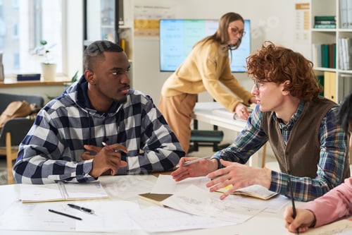 Preview: Diverse Group of Students Studying Foreign Languages Together
