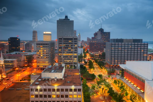 Preview: Memphis, Tennessee, USA downtown city skyline