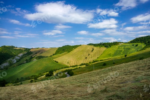 Preview: Rural landscape along the road from Sassuolo to Serramazzoni, Emilia-Romagna.