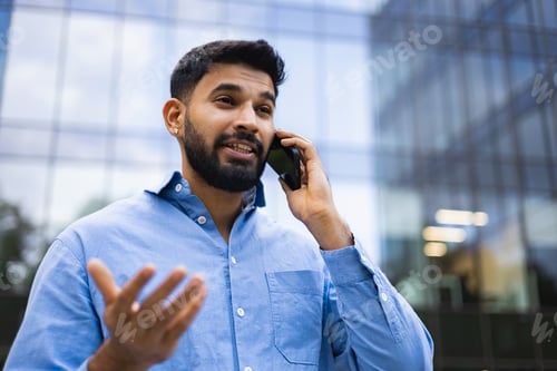 Preview: Man on the Phone Outside Office