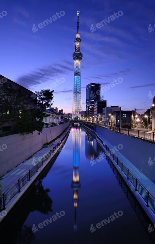 Preview: Tokyo - November 3: Tokyo Sky Tree November 3, 2012 In Tokyo, Jp. At A Height Of 634.0 Meters, It