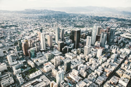 Preview: Los angeles aerial view from helicopter