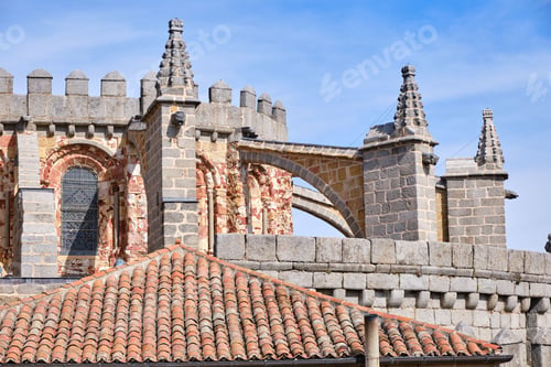Preview: Basilica de San Vicente church during the daytime in Avila, Spain