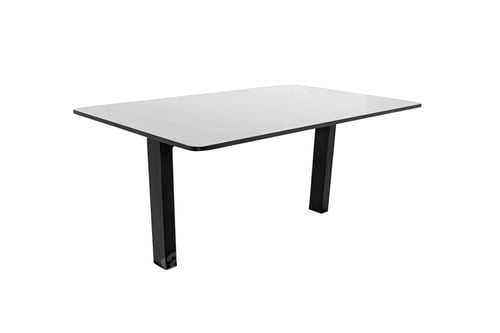 Preview: Wooden table on white background