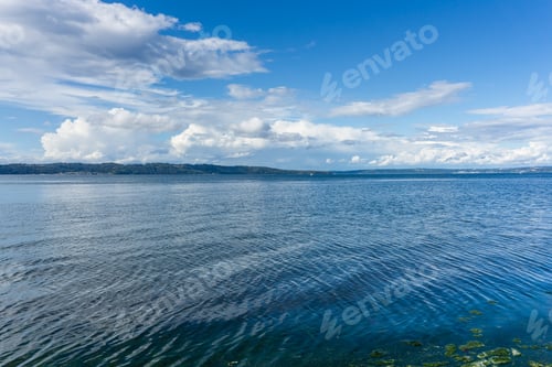 Preview: Billowing Clouds Hover Over Maury Island In Washington State.