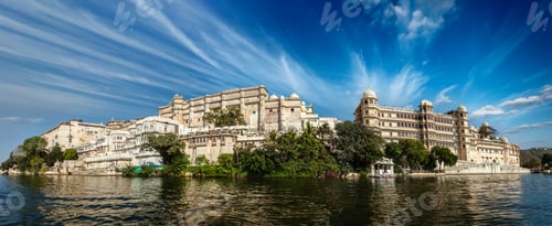 Preview: Panorama of City Palace. Udaipur, India
