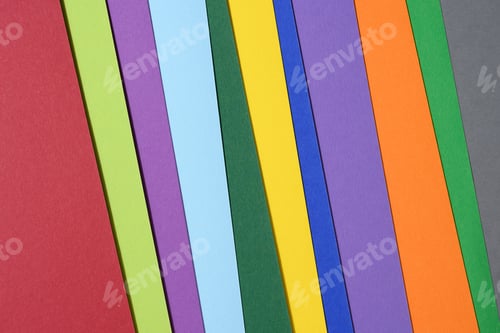 Preview: Abstract bright background from multicolored paper, backdrop for designer