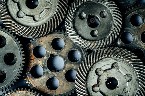 Preview: Gears from an old industrial machine