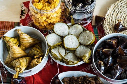 Preview: Lemang with all traditional Malay Food and cookies during Ramadan and Eid Mubarak.