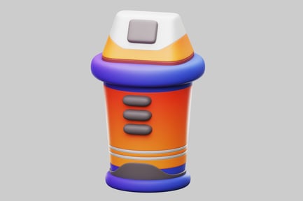 Preview: Cylindrical Object with Various Colors